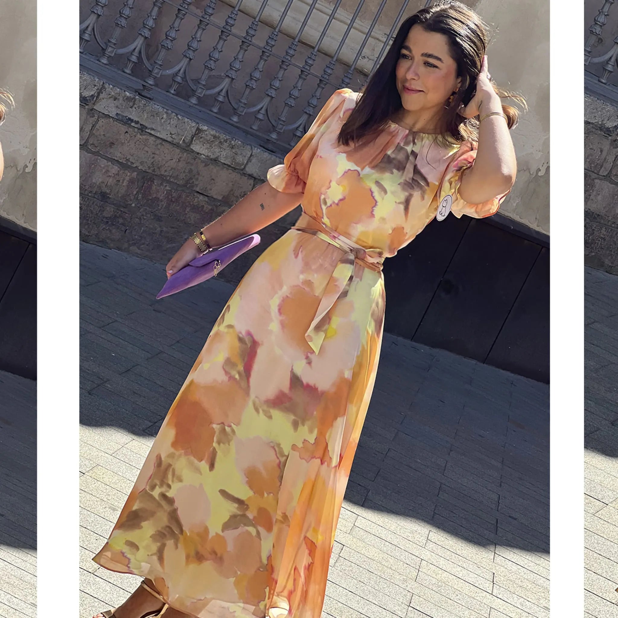 Vestido Paz  detalle silueta en movimiento invitada perfecta mami de comunión ideal