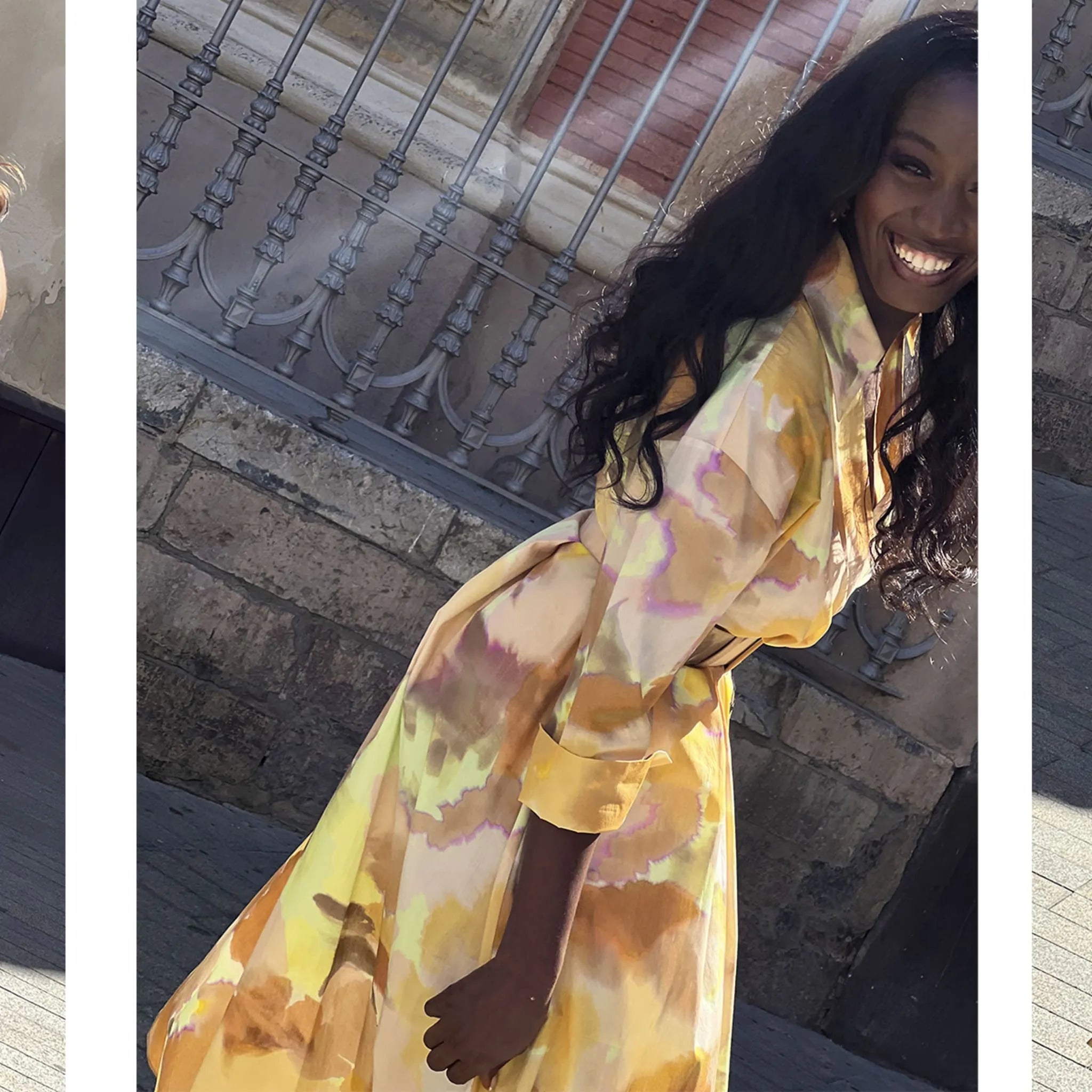 Vestido Sed detalle manga perfil en movimiento, invitada perfecta mami de comunión ideal